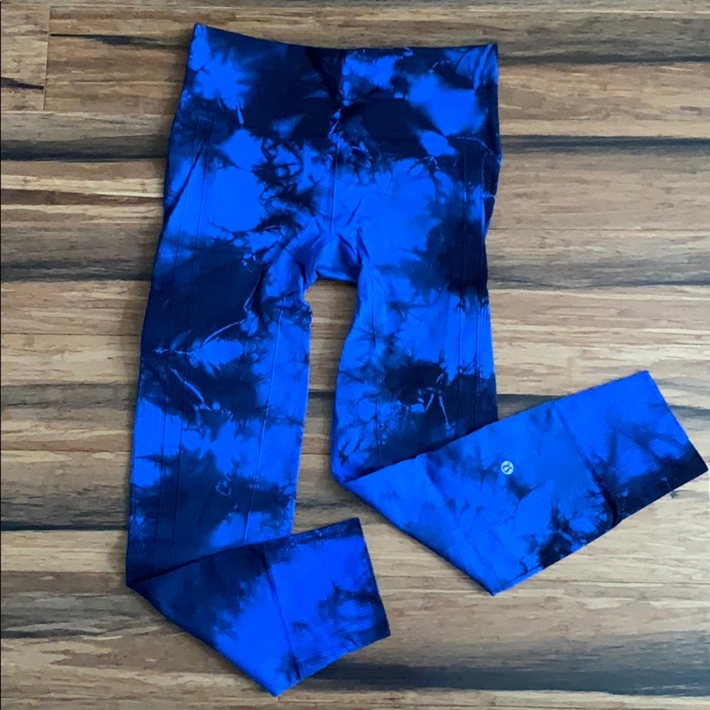 Blue tie dye ebb to street ankle length